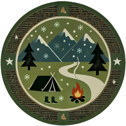 Bring the Adventure Home with Auraeon's Campfire Keepsake Ceramic Ornament