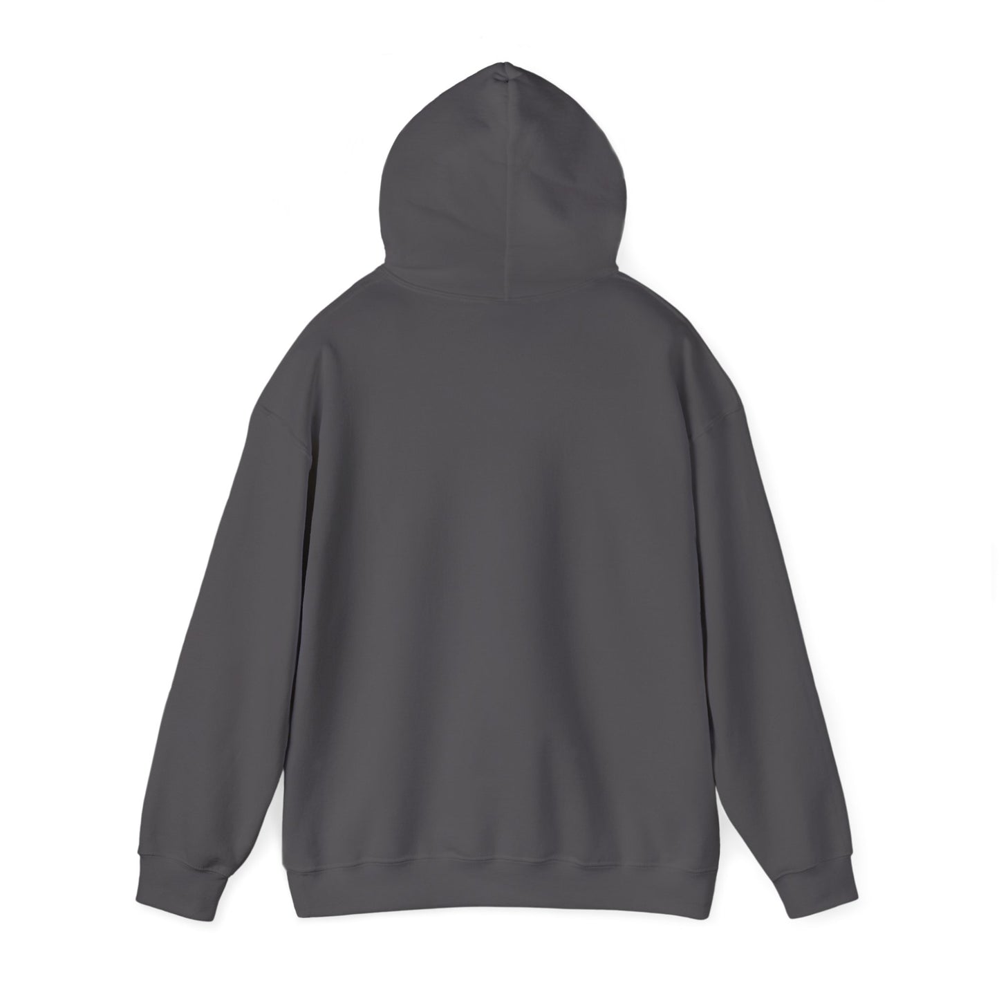 Summit Serenity Hoodie - Unisex Heavy Blend™ Sweatshirt with Pine Trees & Snowy Peaks Design | Wear the Wilderness
