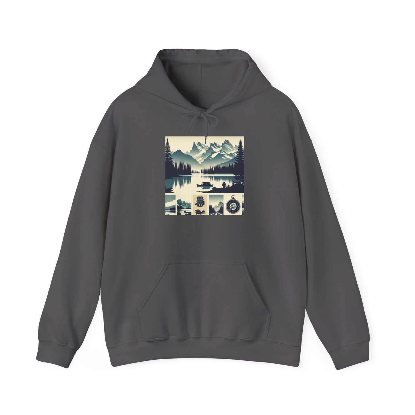 Outdoor Adventure Design | Cozy Hiking Hoodie - Unisex Heavy Blend™ Hooded Sweatshirt