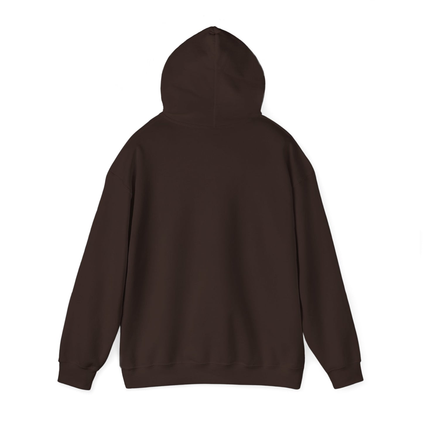 Summit Serenity Hoodie - Unisex Heavy Blend™ Sweatshirt with Pine Trees & Snowy Peaks Design | Wear the Wilderness