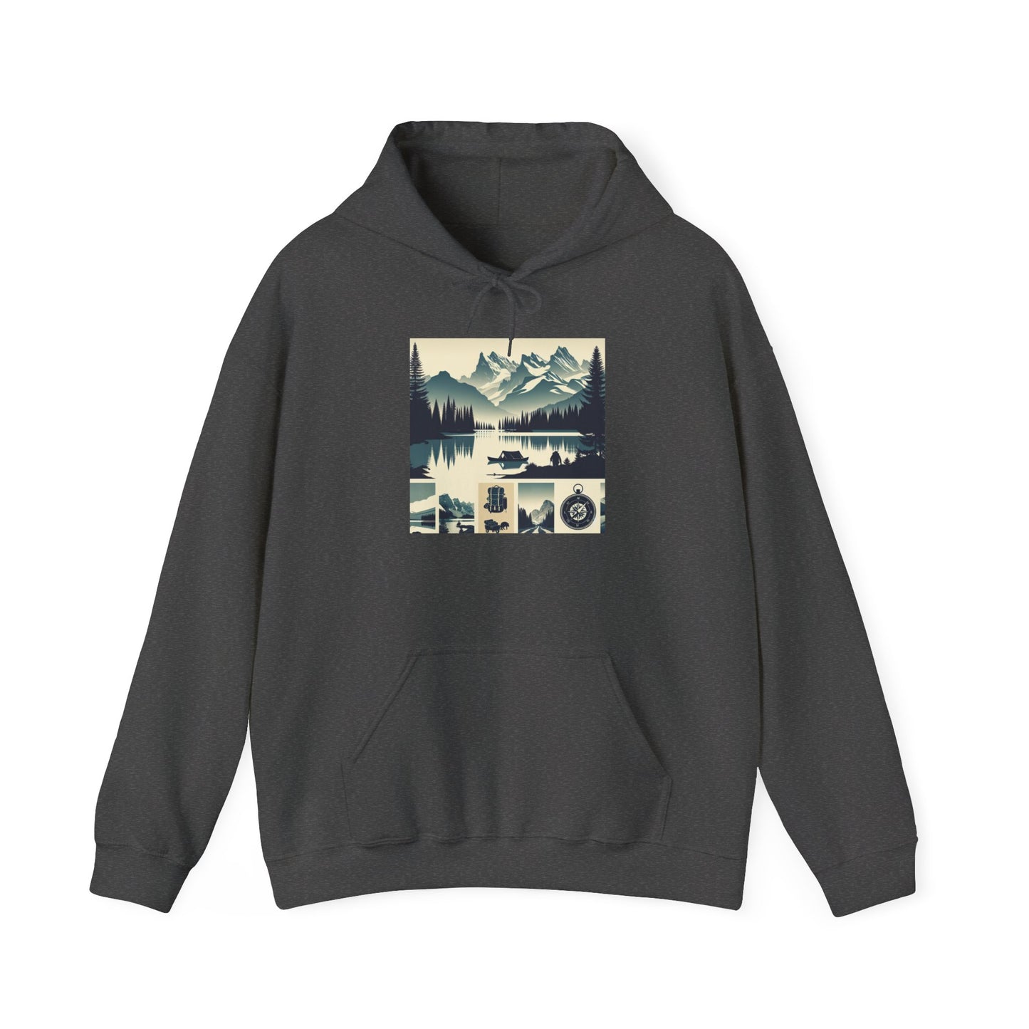Outdoor Adventure Design | Cozy Hiking Hoodie - Unisex Heavy Blend™ Hooded Sweatshirt