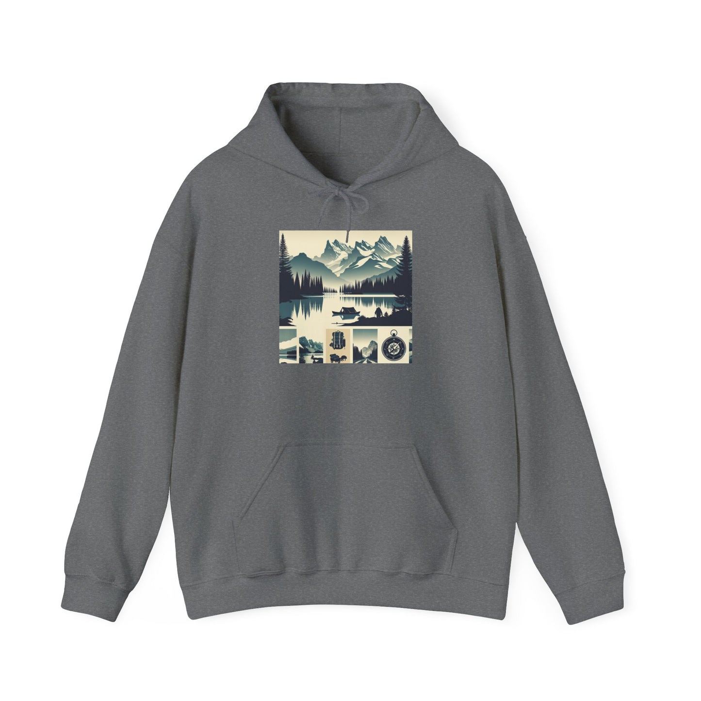 Outdoor Adventure Design | Cozy Hiking Hoodie - Unisex Heavy Blend™ Hooded Sweatshirt