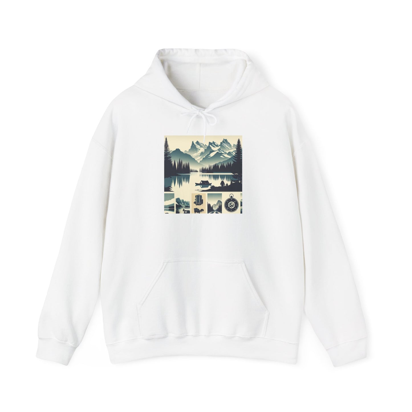 Outdoor Adventure Design | Cozy Hiking Hoodie - Unisex Heavy Blend™ Hooded Sweatshirt