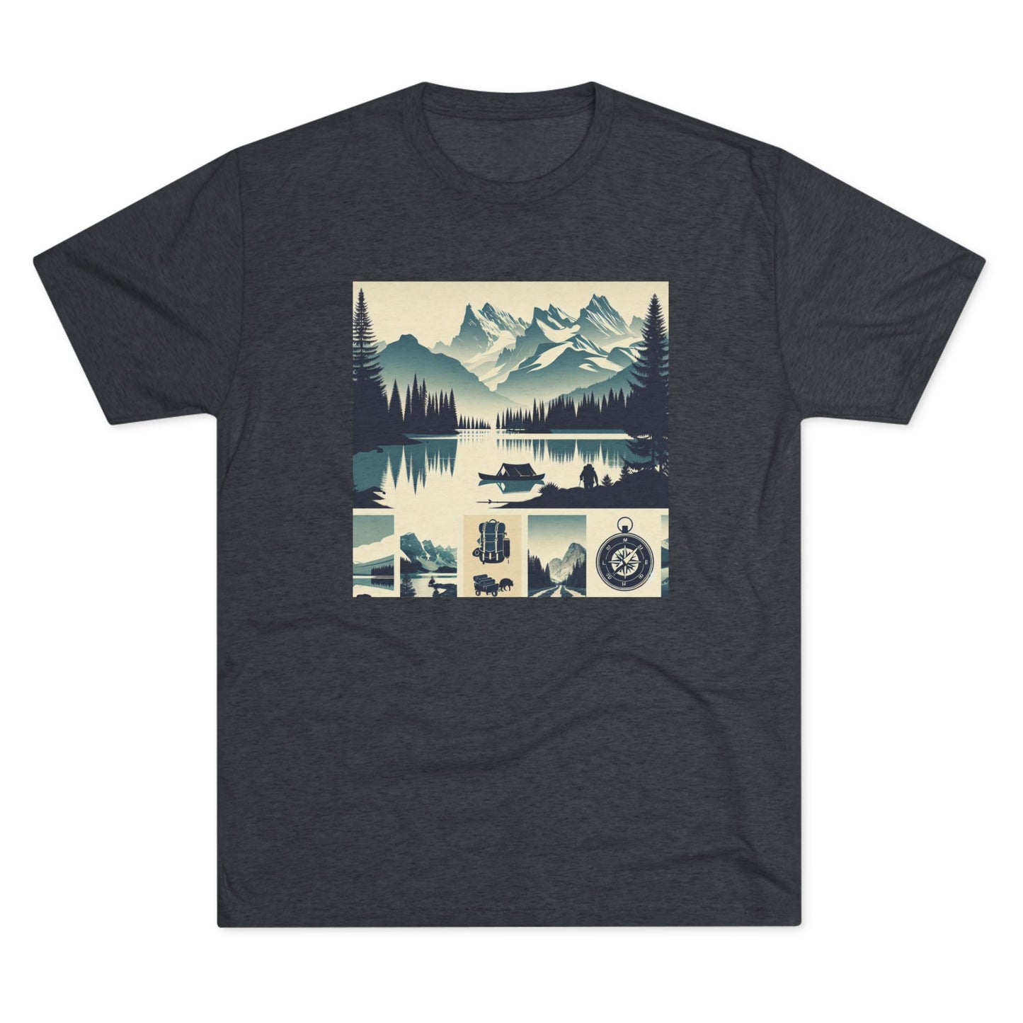 Trailblazer Unisex Tri-Blend Crew Tee – Hiking & Camping Inspired Design