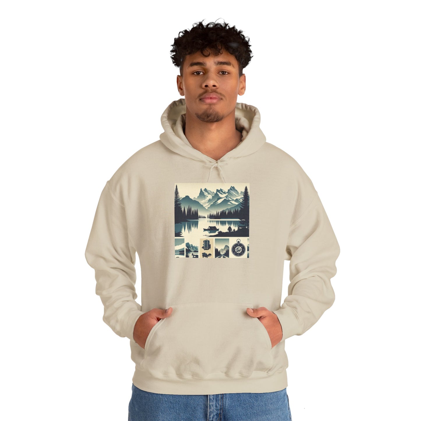 Outdoor Adventure Design | Cozy Hiking Hoodie - Unisex Heavy Blend™ Hooded Sweatshirt