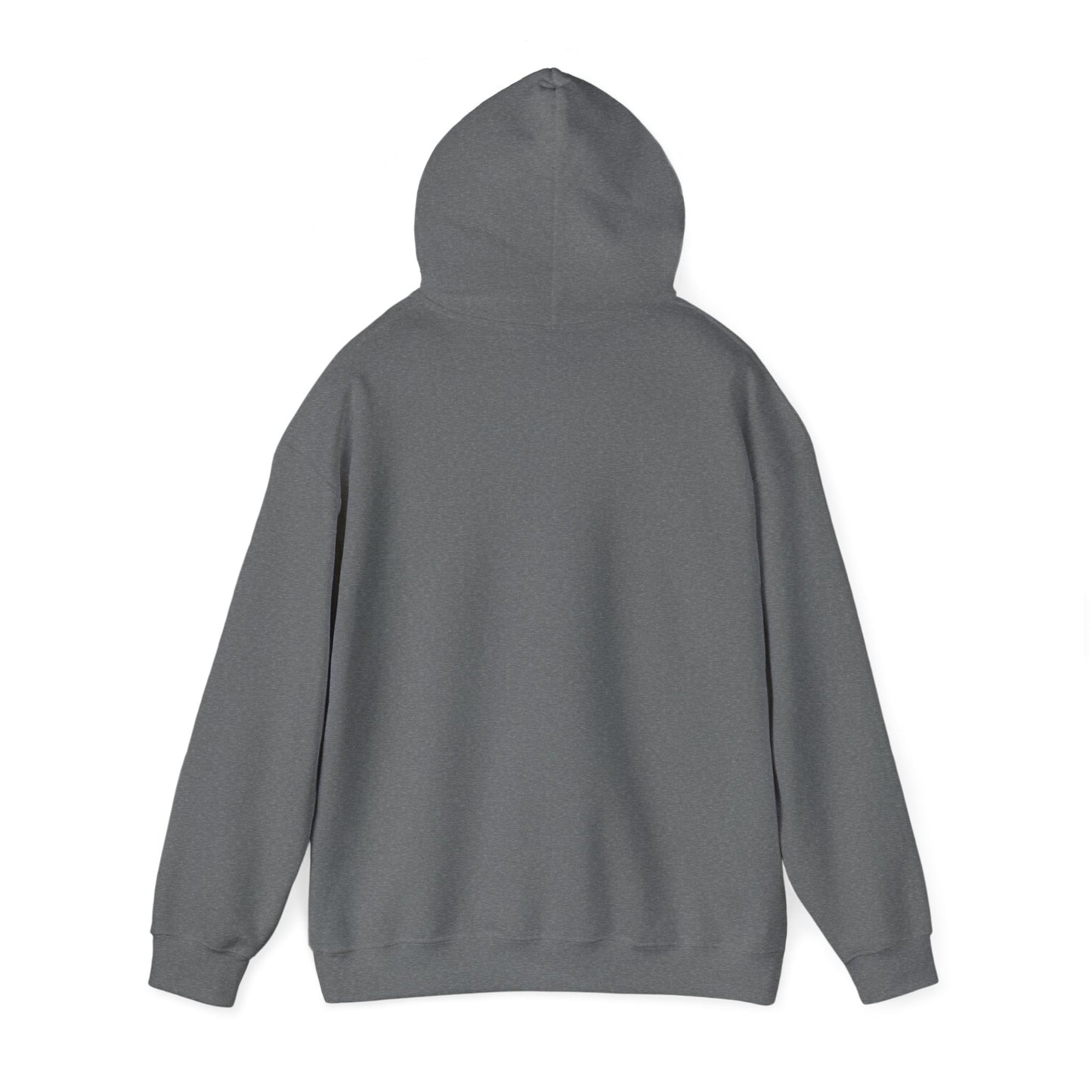 Summit Serenity Hoodie - Unisex Heavy Blend™ Sweatshirt with Pine Trees & Snowy Peaks Design | Wear the Wilderness