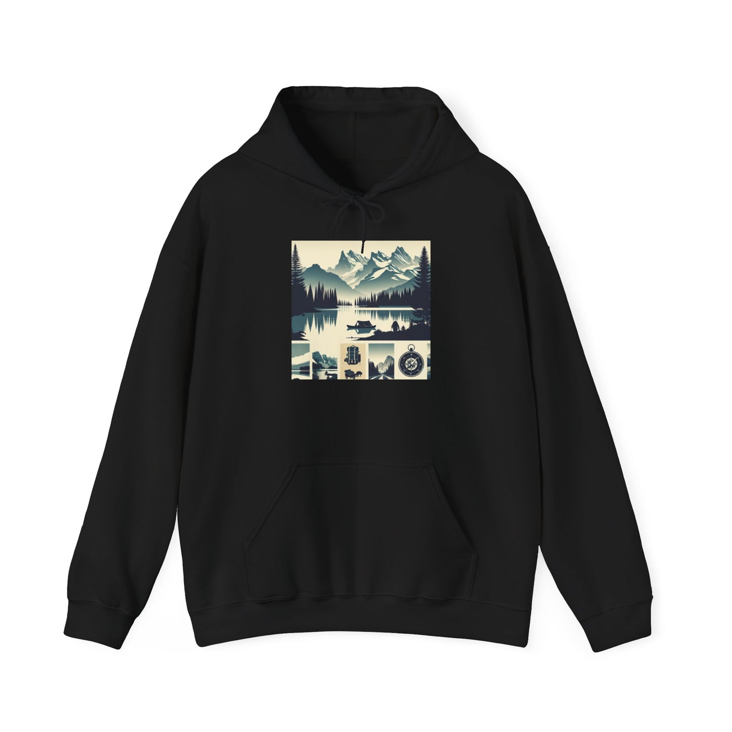 Outdoor Adventure Design | Cozy Hiking Hoodie - Unisex Heavy Blend™ Hooded Sweatshirt