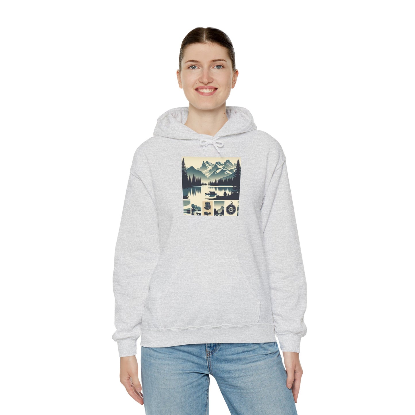 Outdoor Adventure Design | Cozy Hiking Hoodie - Unisex Heavy Blend™ Hooded Sweatshirt