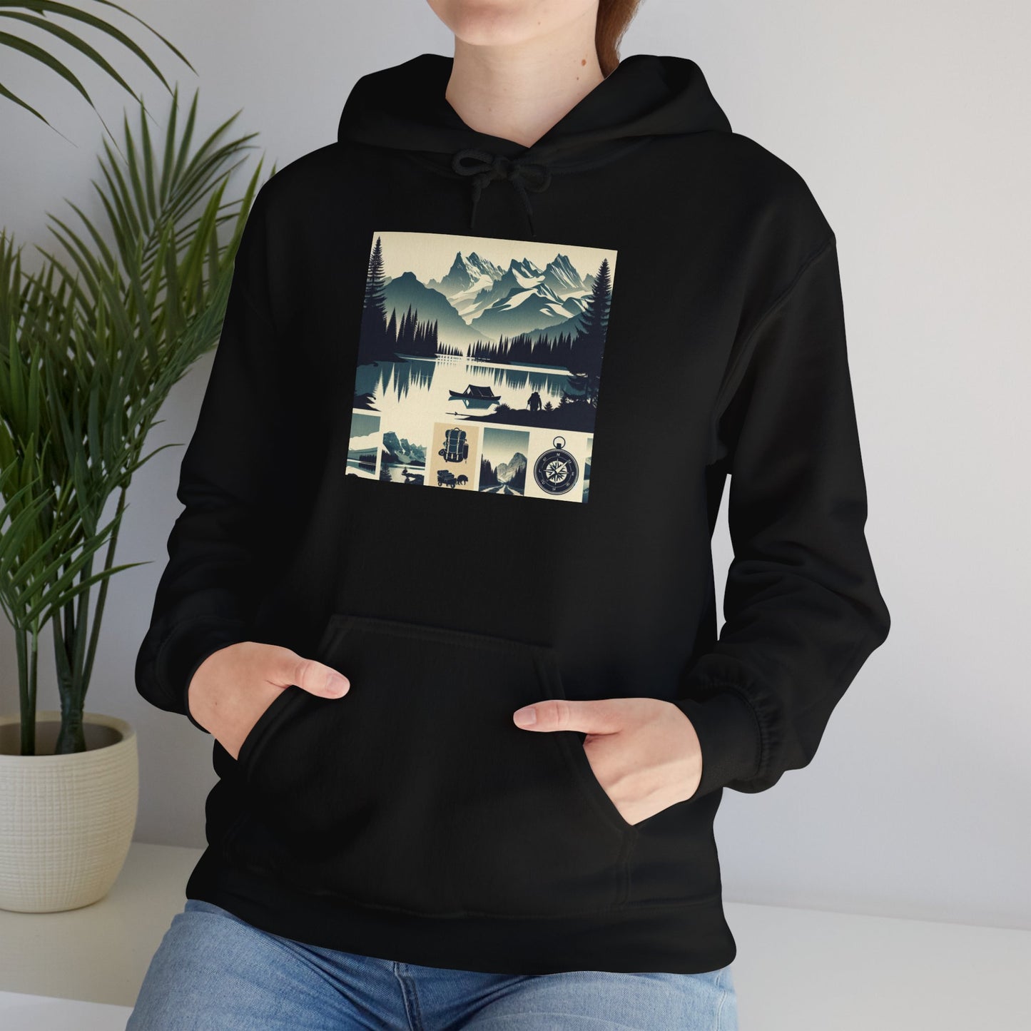 Outdoor Adventure Design | Cozy Hiking Hoodie - Unisex Heavy Blend™ Hooded Sweatshirt