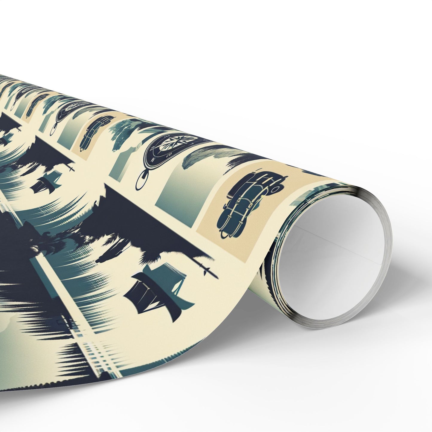 Auraeon Adventure Wrap – Wrapping Paper with Camping, Hiking & Exploring Designs