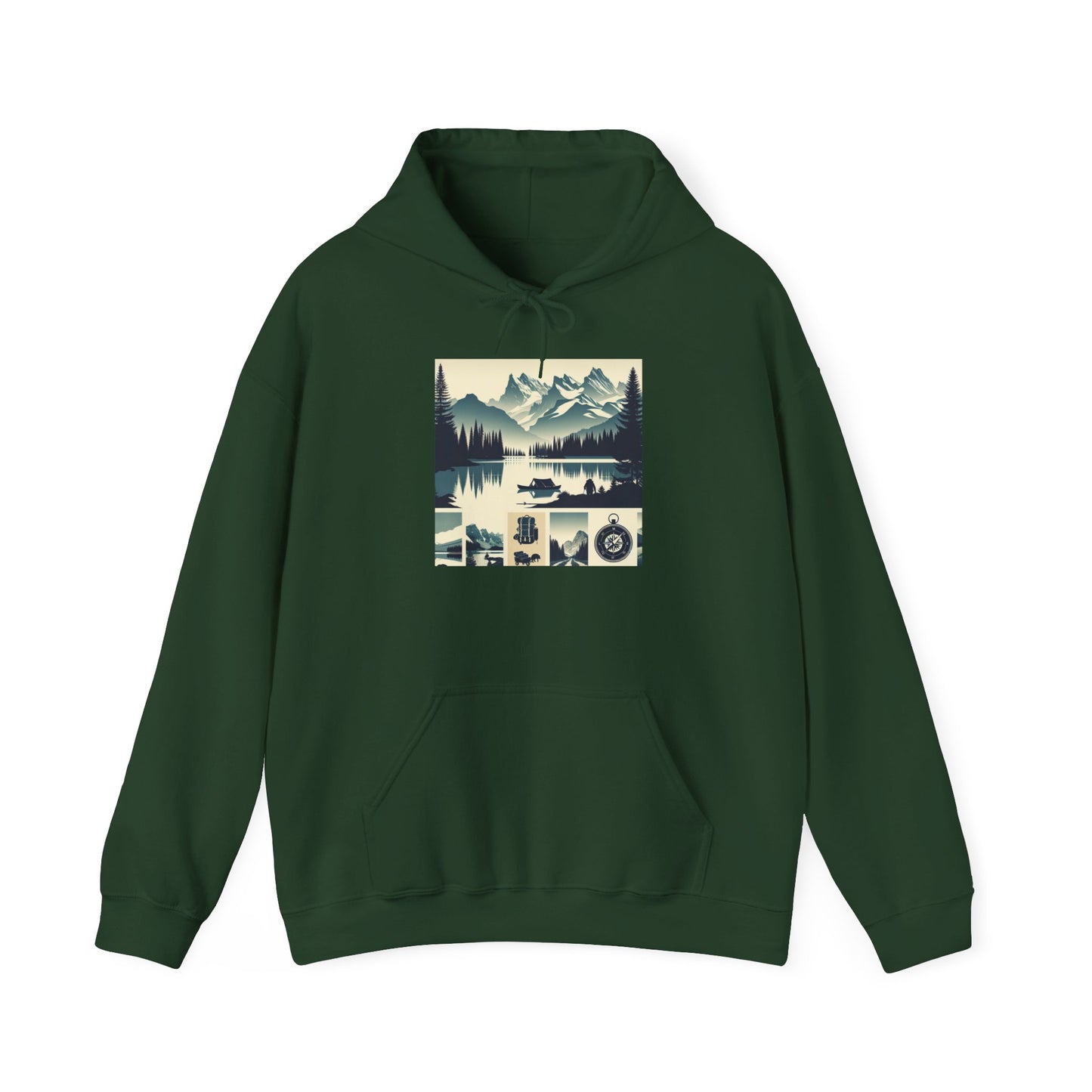 Outdoor Adventure Design | Cozy Hiking Hoodie - Unisex Heavy Blend™ Hooded Sweatshirt