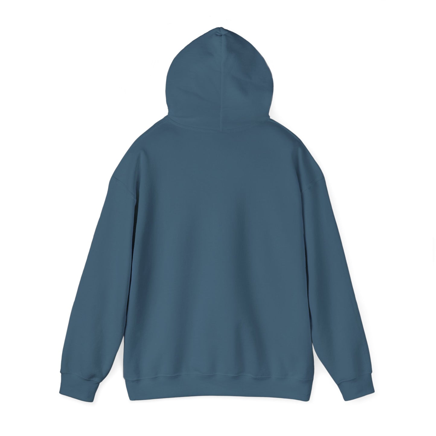 Summit Serenity Hoodie - Unisex Heavy Blend™ Sweatshirt with Pine Trees & Snowy Peaks Design | Wear the Wilderness