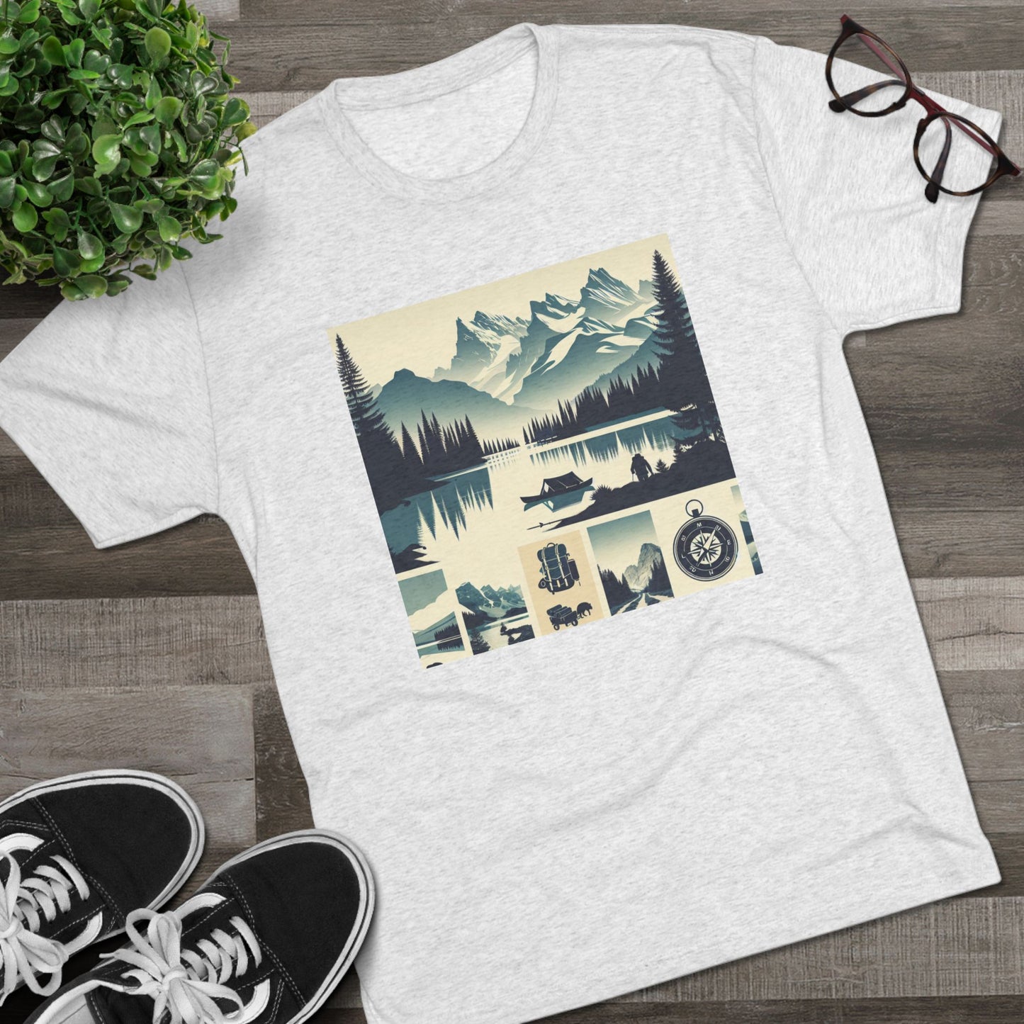 Trailblazer Unisex Tri-Blend Crew Tee – Hiking & Camping Inspired Design