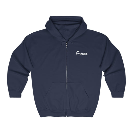 Auraeon Pathfinder Hoodie – Unisex Heavy Blend™ Full Zip Comfort