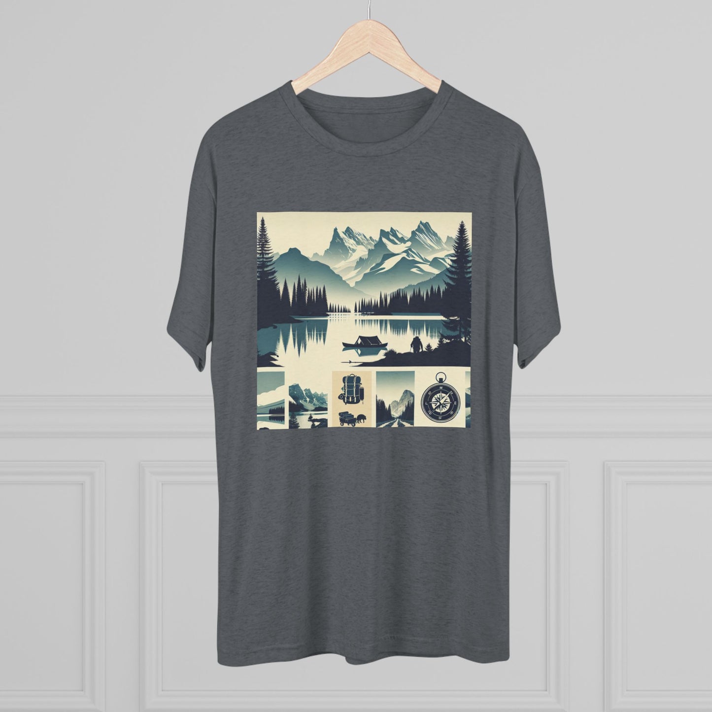 Trailblazer Unisex Tri-Blend Crew Tee – Hiking & Camping Inspired Design