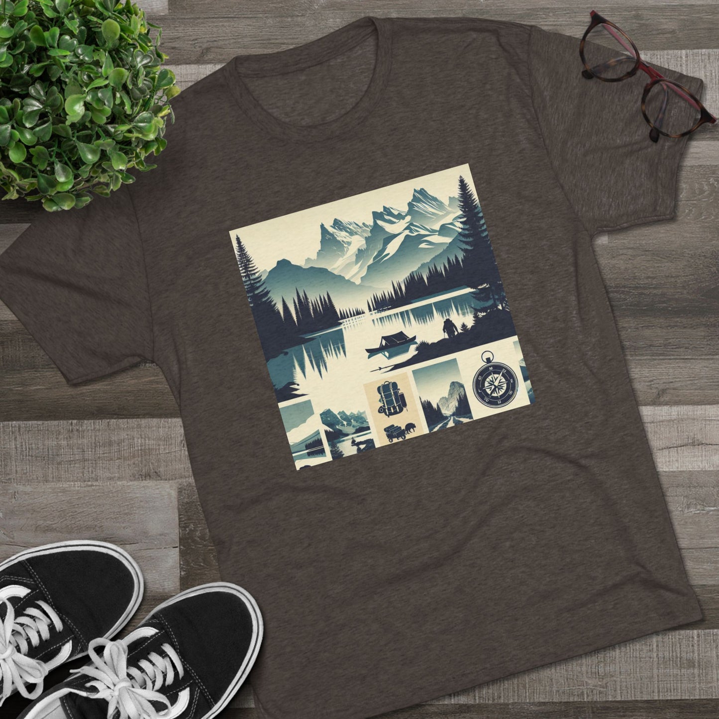 Trailblazer Unisex Tri-Blend Crew Tee – Hiking & Camping Inspired Design