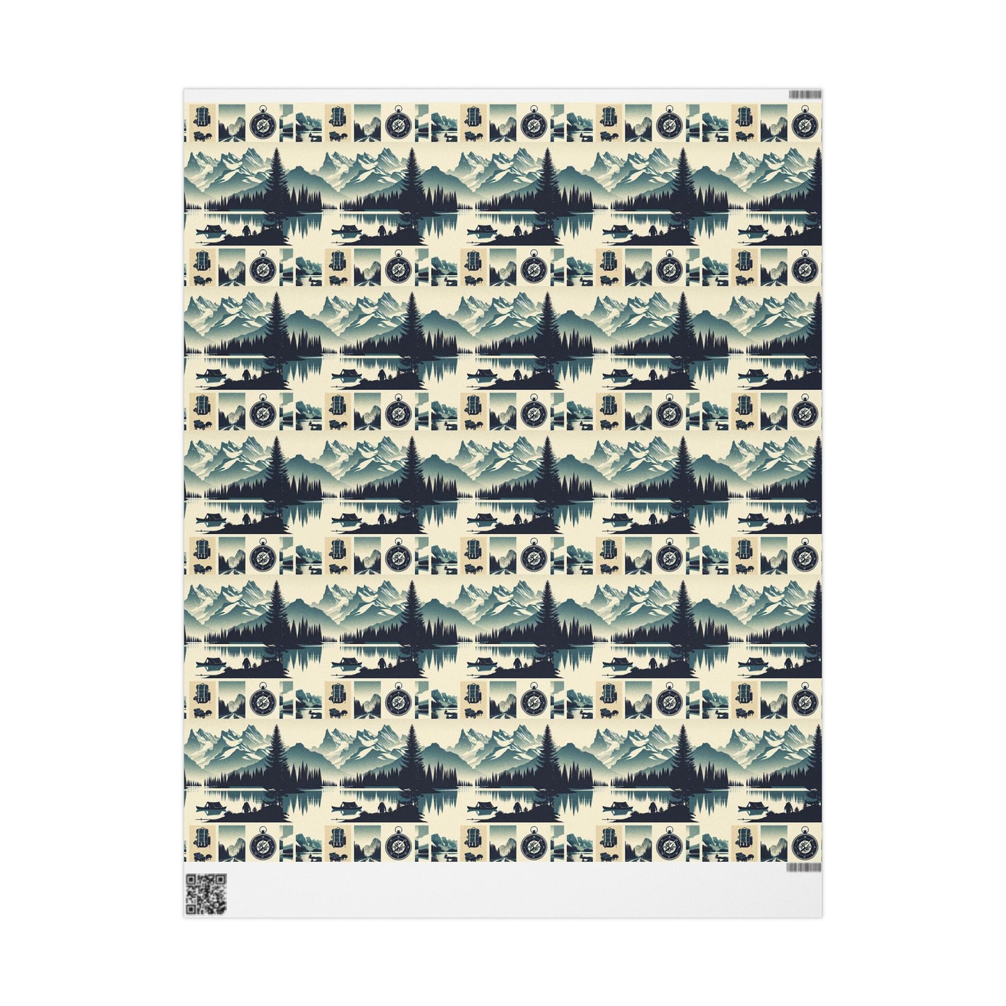 Auraeon Adventure Wrap – Wrapping Paper with Camping, Hiking & Exploring Designs