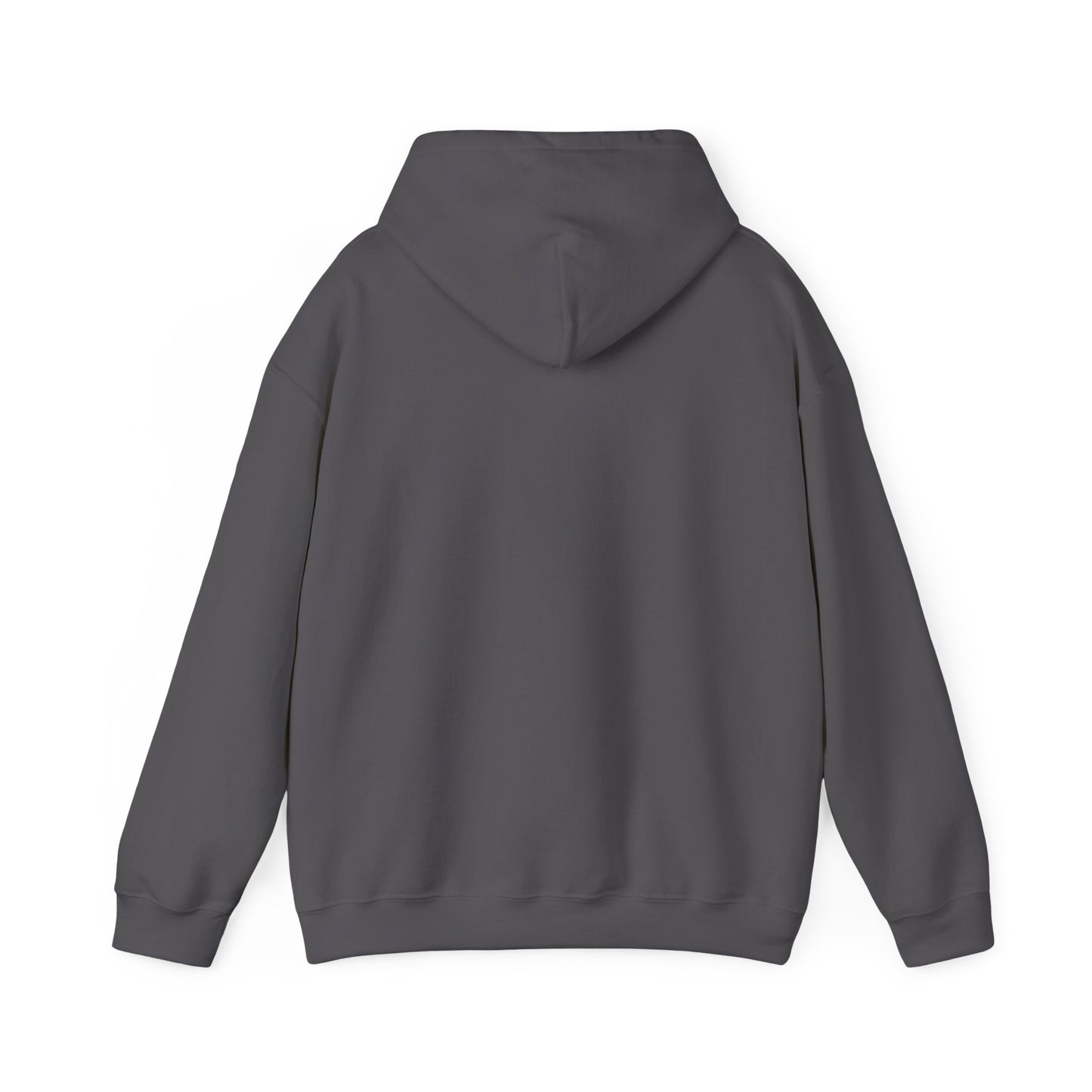 Summit Serenity Hoodie - Unisex Heavy Blend™ Sweatshirt with Pine Trees & Snowy Peaks Design | Wear the Wilderness