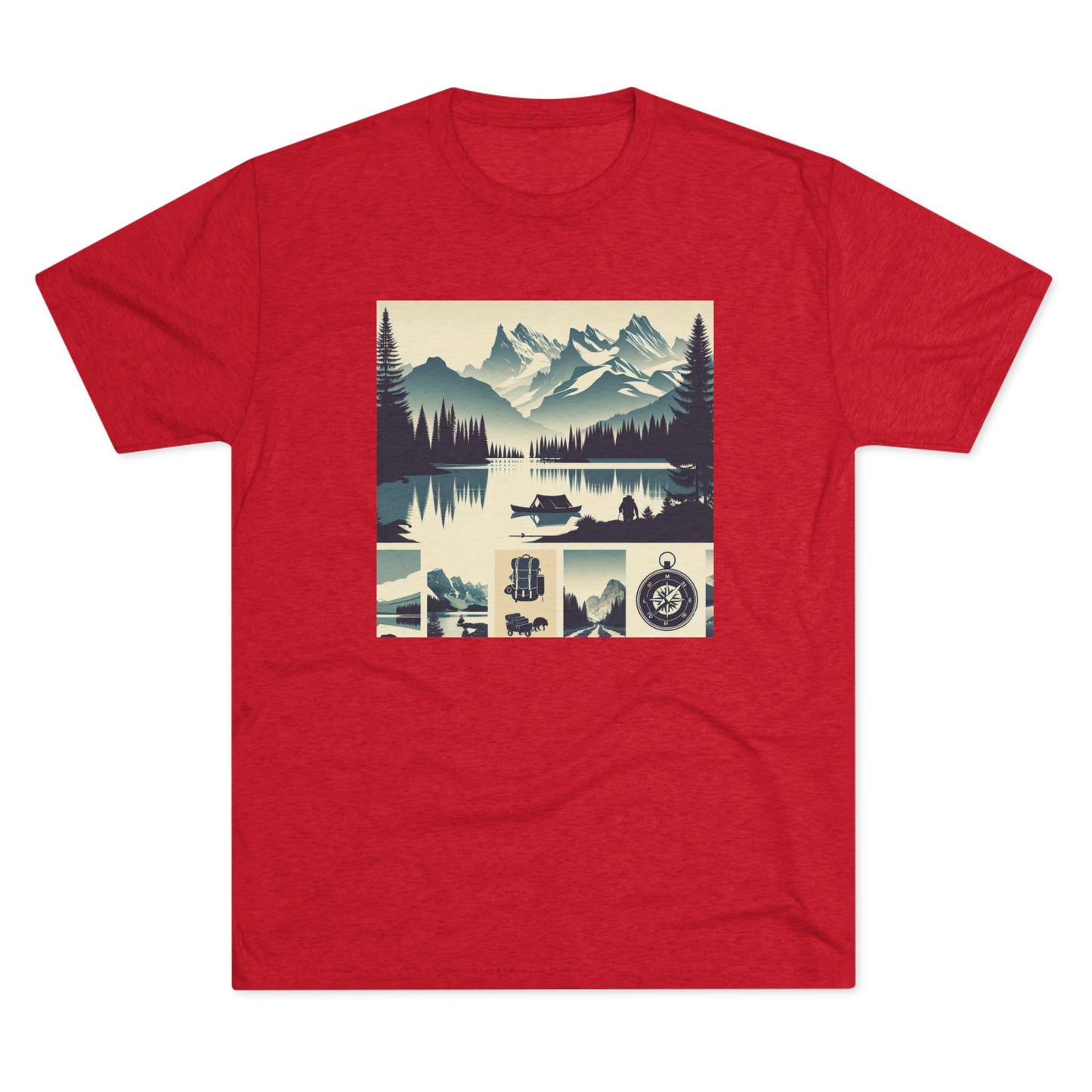 Trailblazer Unisex Tri-Blend Crew Tee – Hiking & Camping Inspired Design
