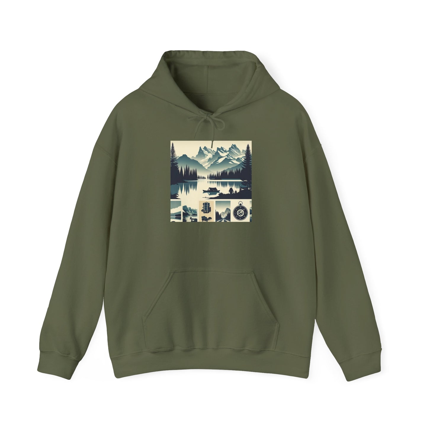 Outdoor Adventure Design | Cozy Hiking Hoodie - Unisex Heavy Blend™ Hooded Sweatshirt