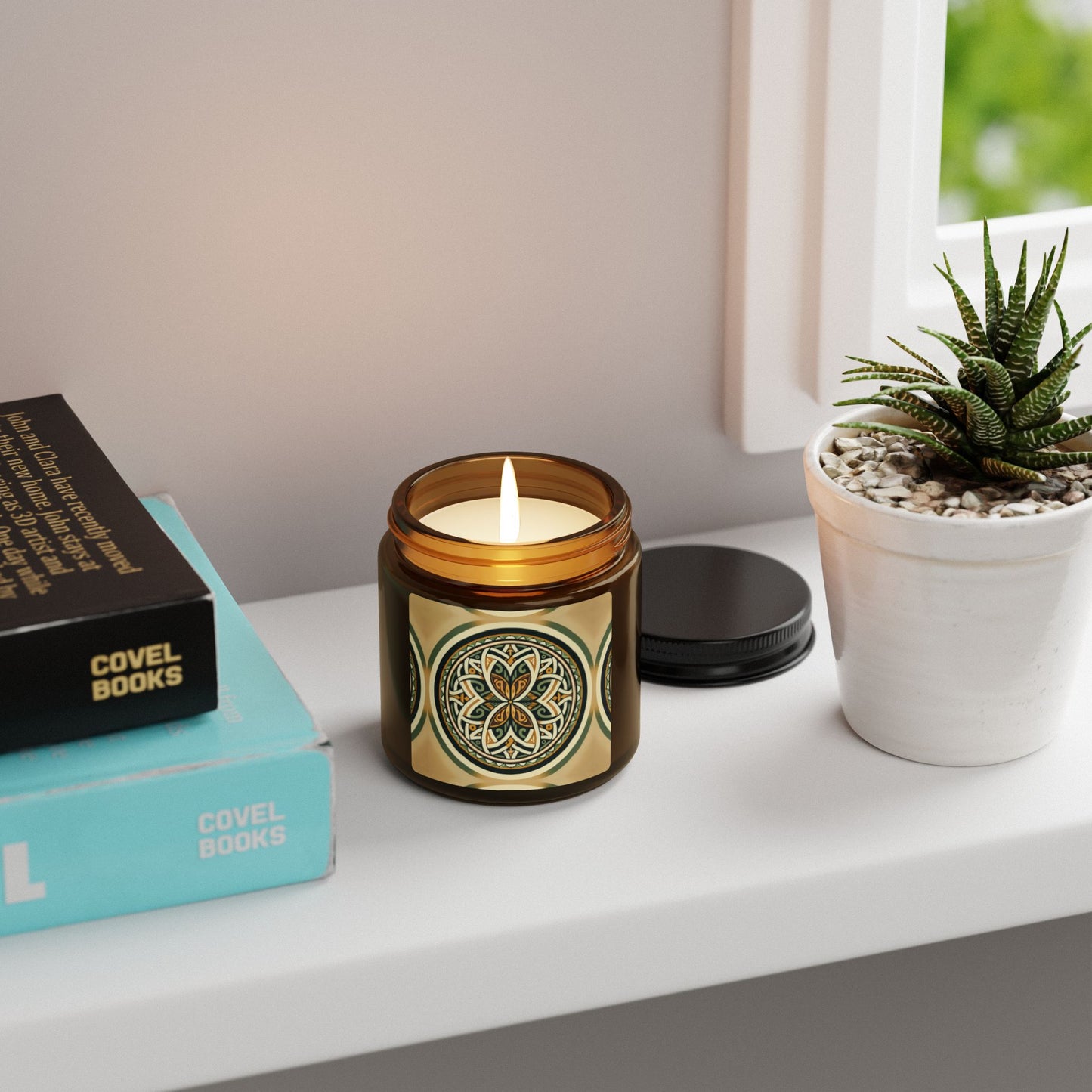 Good Luck Charm Candle - Relaxing Scented Soy Candle, Aromatherapy Candle, Home Decor, Gifts for Her, Eco-Friendly Candles, Meditation