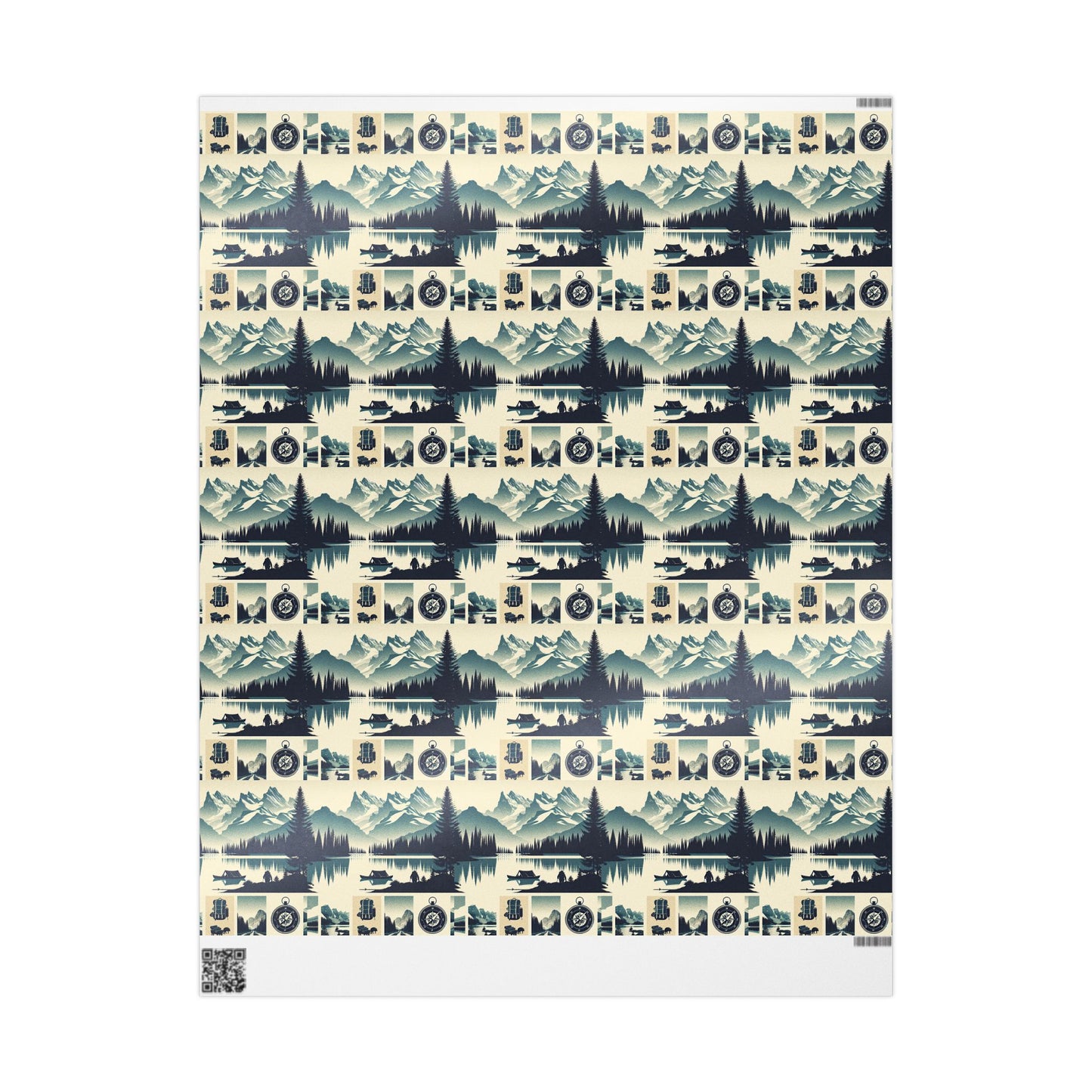 Auraeon Adventure Wrap – Wrapping Paper with Camping, Hiking & Exploring Designs