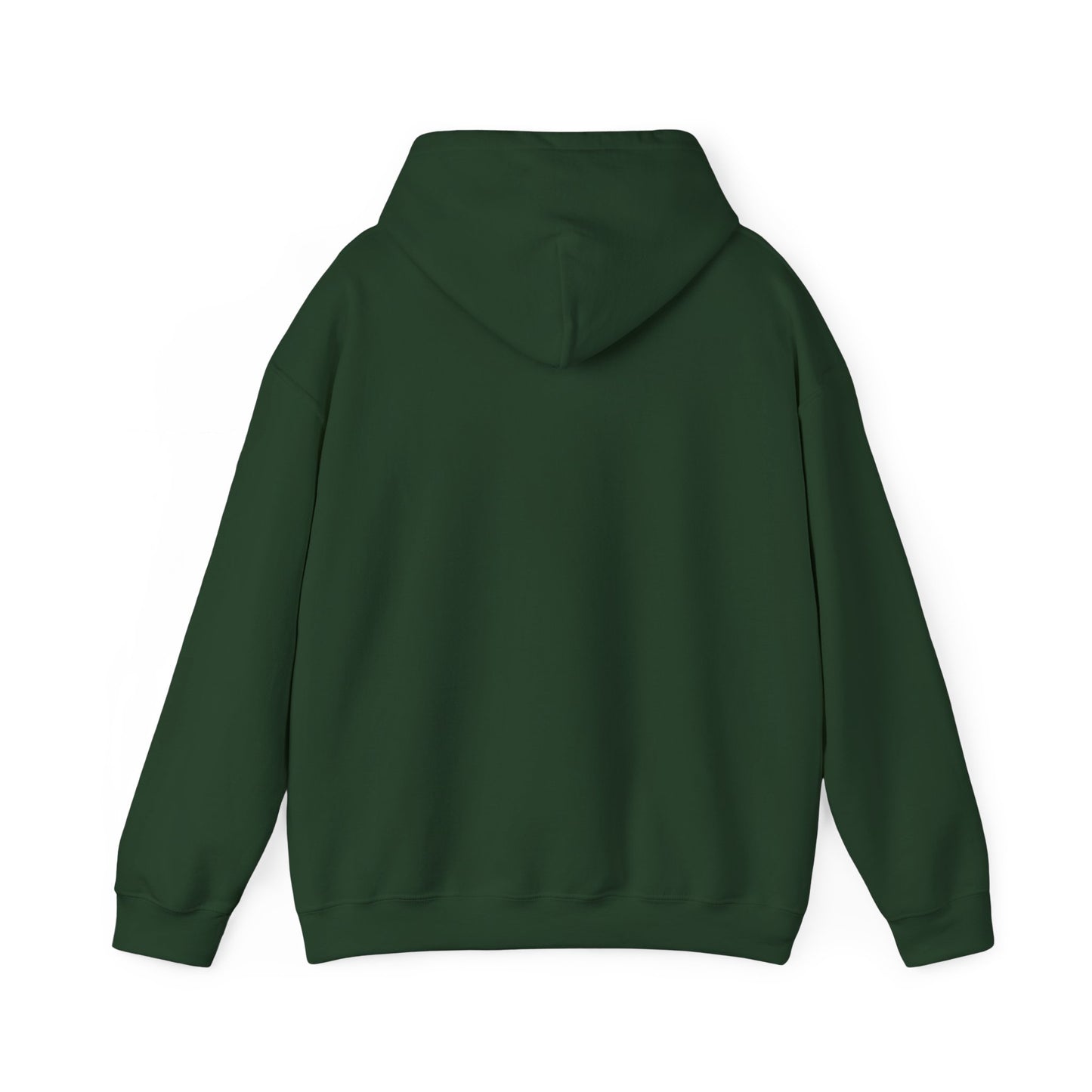 Summit Serenity Hoodie - Unisex Heavy Blend™ Sweatshirt with Pine Trees & Snowy Peaks Design | Wear the Wilderness