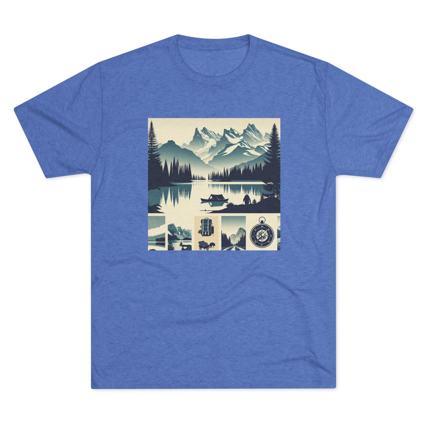 Trailblazer Unisex Tri-Blend Crew Tee – Hiking & Camping Inspired Design