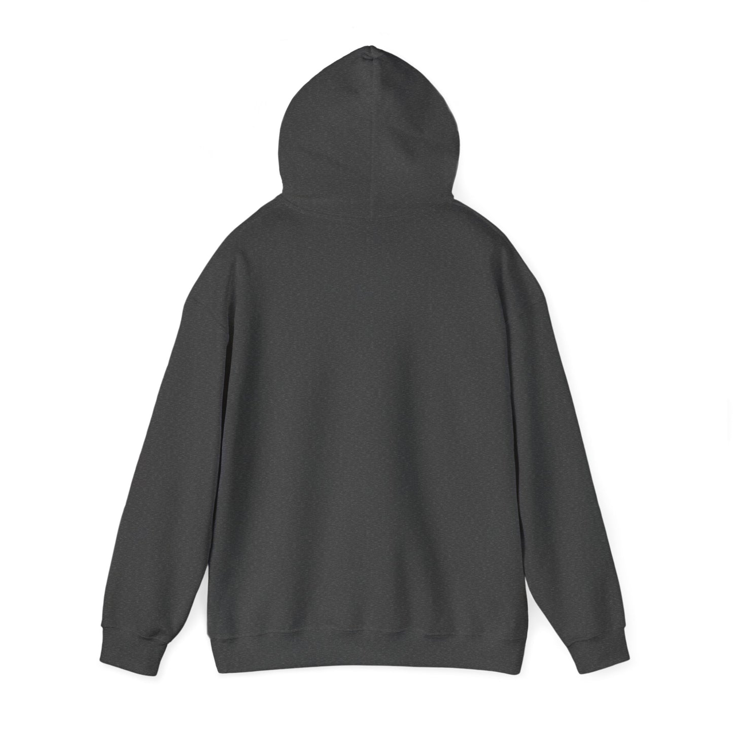 Summit Serenity Hoodie - Unisex Heavy Blend™ Sweatshirt with Pine Trees & Snowy Peaks Design | Wear the Wilderness