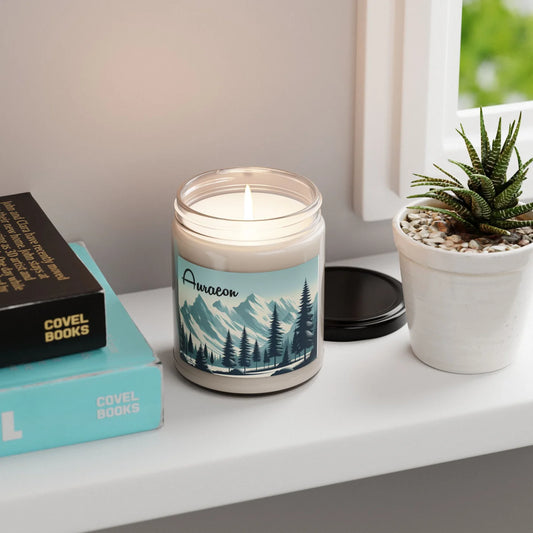 Embrace the Serenity of Winter with Auraeon's Winter Escape Scented Soy Candle