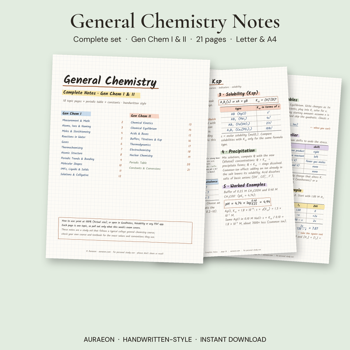 General Chemistry Complete Notes