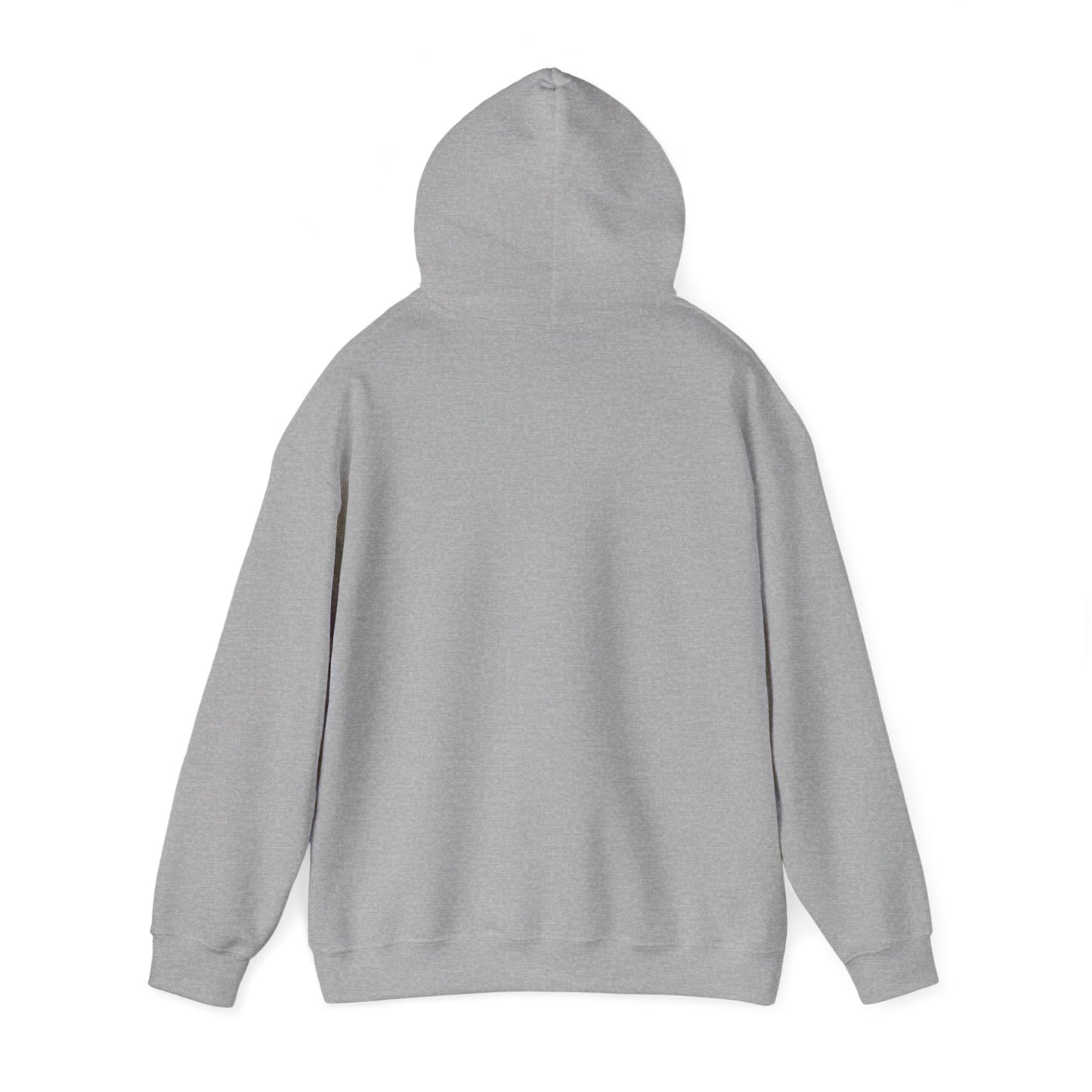 Summit Serenity Hoodie - Unisex Heavy Blend™ Sweatshirt with Pine Trees & Snowy Peaks Design | Wear the Wilderness