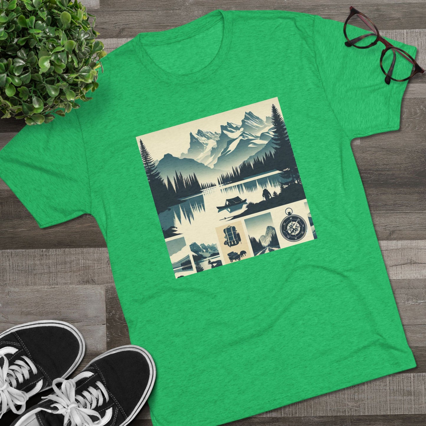 Trailblazer Unisex Tri-Blend Crew Tee – Hiking & Camping Inspired Design
