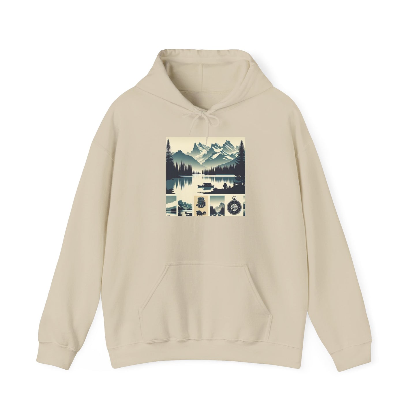 Outdoor Adventure Design | Cozy Hiking Hoodie - Unisex Heavy Blend™ Hooded Sweatshirt