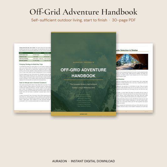 Off-Grid Adventure Handbook — Self-Sufficient Outdoor Living Guide